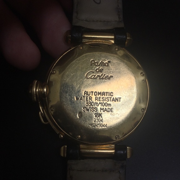 Pasha de Cartier - Authentic 18k Gold With Grid - Picture 4 of 6